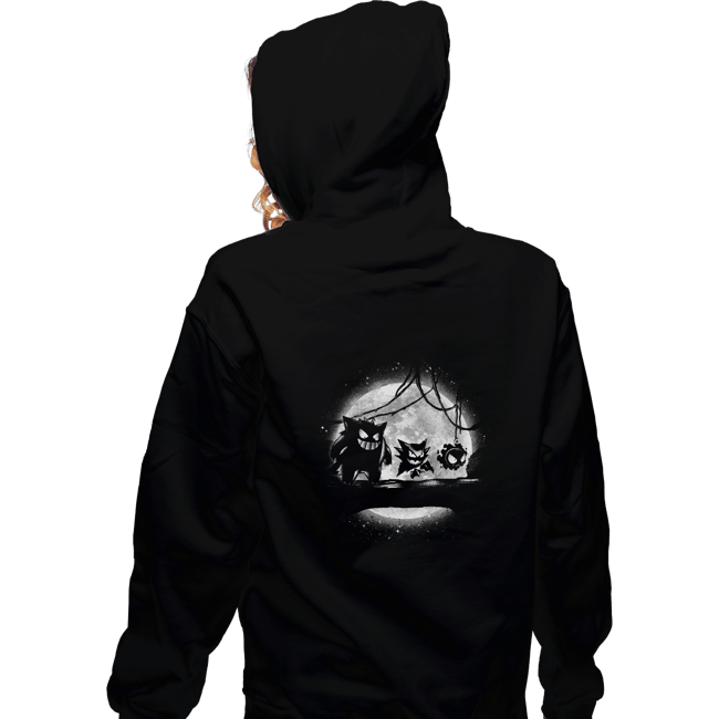 Shirts Zippered Hoodies, Unisex / Small / Black Moonlight Ghost Types