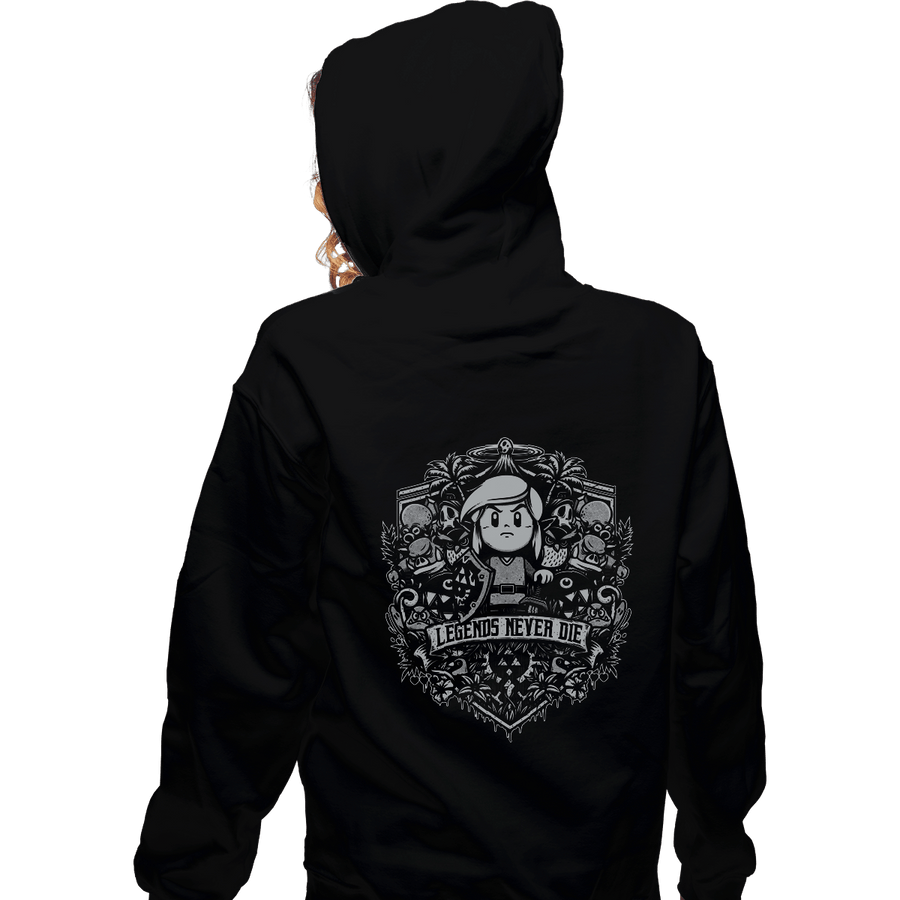 Shirts Zippered Hoodies, Unisex / Small / Black Legends Never Die