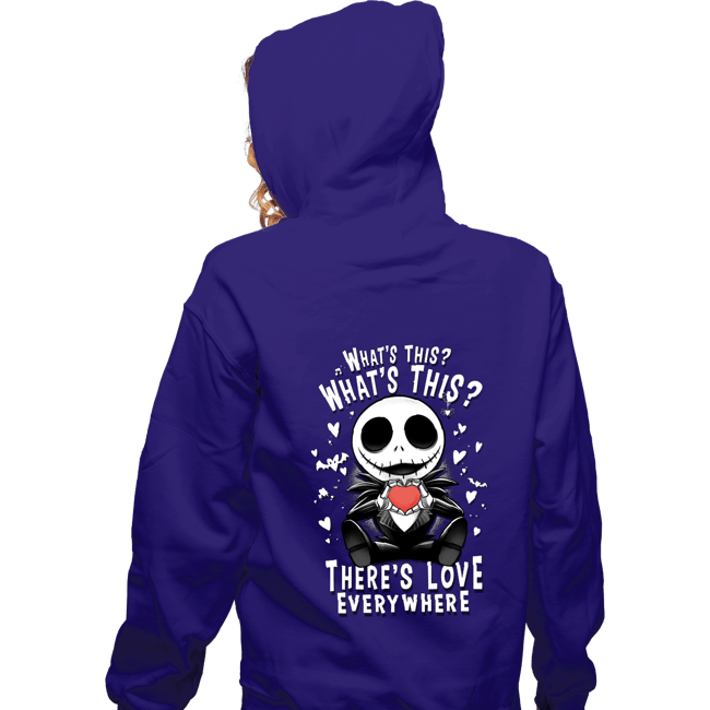 Daily_Deal_Shirts Zippered Hoodies, Unisex / Small / Violet There's Love In The Air