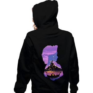 Secret_Shirts Zippered Hoodies, Unisex / Small / Black Rapunzel Shadows