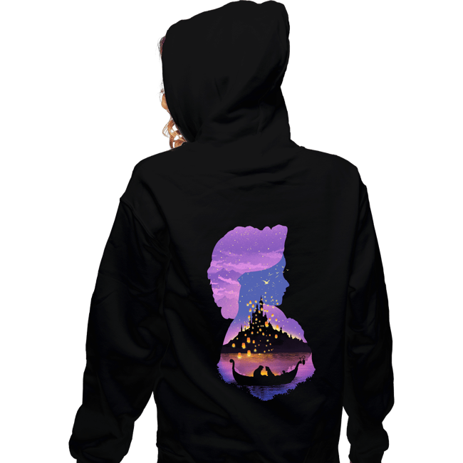 Secret_Shirts Zippered Hoodies, Unisex / Small / Black Rapunzel Shadows