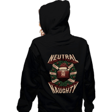 Load image into Gallery viewer, Shirts Zippered Hoodies, Unisex / Small / Black Neutral Naughty Christmas
