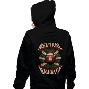 Shirts Zippered Hoodies, Unisex / Small / Black Neutral Naughty Christmas