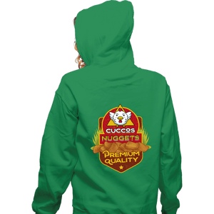 Shirts Zippered Hoodies, Unisex / Small / Irish Green Cuccos Nuggets