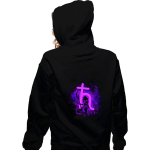 Shirts Zippered Hoodies, Unisex / Small / Black Saturn Art