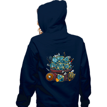 Load image into Gallery viewer, Shirts Zippered Hoodies, Unisex / Small / Navy Set Dice Roll
