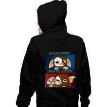 Load image into Gallery viewer, Secret_Shirts Zippered Hoodies, Unisex / Small / Black Gizmo Prepared

