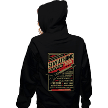 Load image into Gallery viewer, Shirts Zippered Hoodies, Unisex / Small / Black Stay At Home Festival
