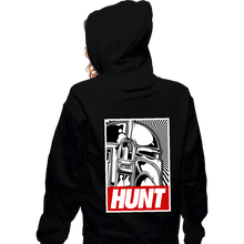 Load image into Gallery viewer, Shirts Zippered Hoodies, Unisex / Small / Black HUNT
