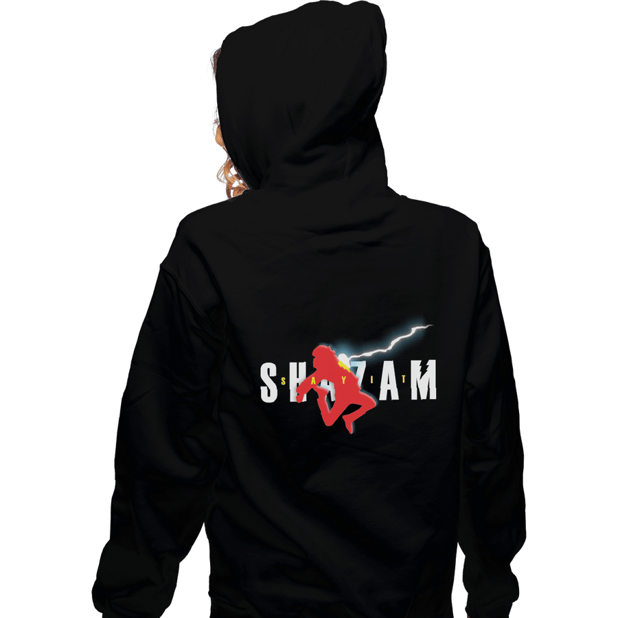Shirts Zippered Hoodies, Unisex / Small / Black Say It