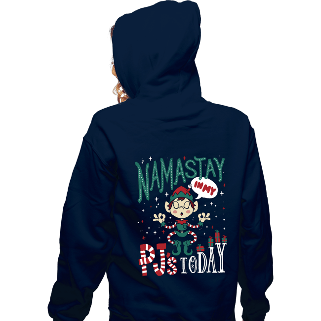 Daily_Deal_Shirts Zippered Hoodies, Unisex / Small / Navy Namastay PJs