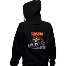 Load image into Gallery viewer, Daily_Deal_Shirts Zippered Hoodies, Unisex / Small / Black Back To The Animation
