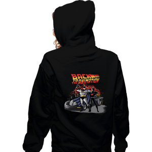 Daily_Deal_Shirts Zippered Hoodies, Unisex / Small / Black Back To The Animation