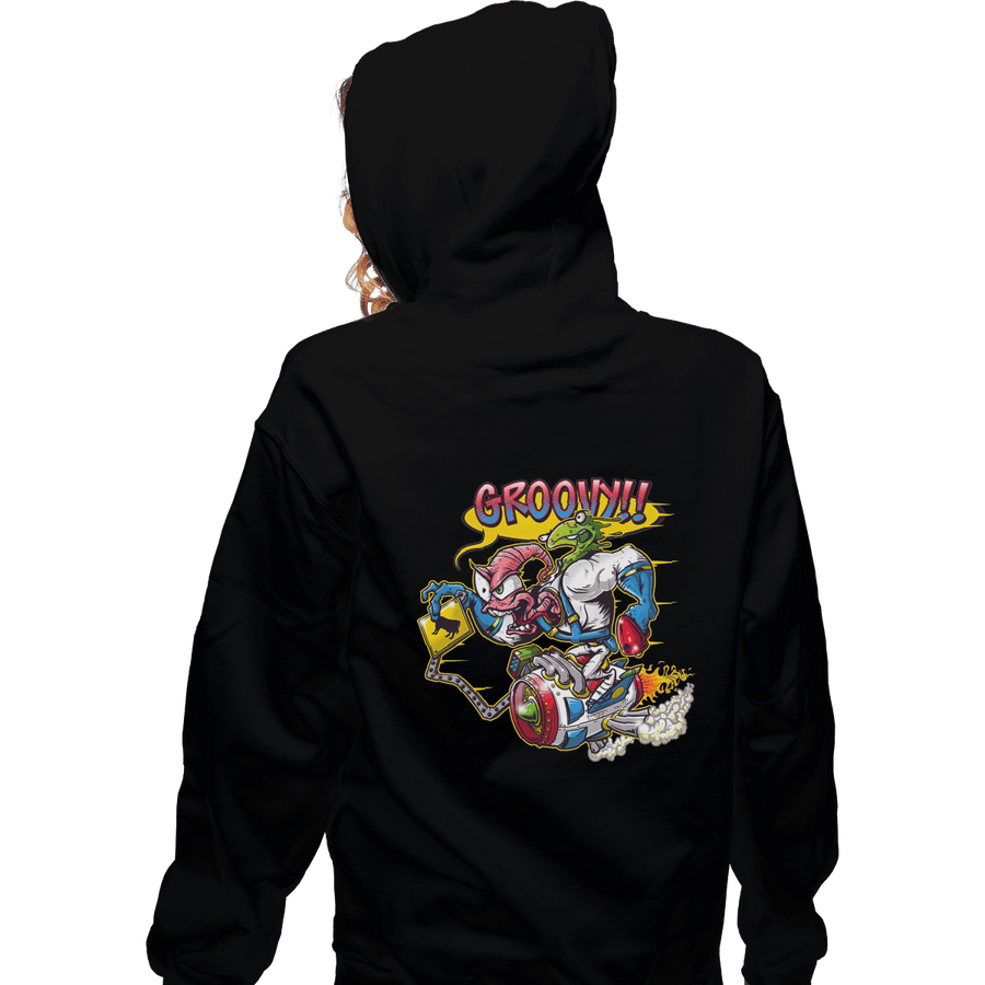 Shirts Zippered Hoodies, Unisex / Small / Black Groovy Fink
