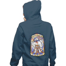 Load image into Gallery viewer, Shirts Zippered Hoodies, Unisex / Small / Indigo Blue In Gozer We Trust
