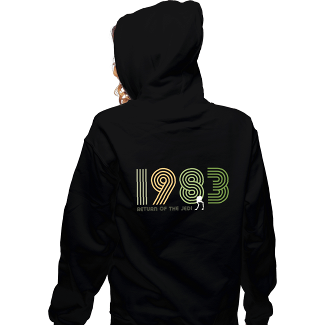 Shirts Zippered Hoodies, Unisex / Small / Black 1983 Return Of The Jedi