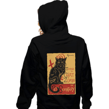 Load image into Gallery viewer, Shirts Zippered Hoodies, Unisex / Small / Black Chat Zombi
