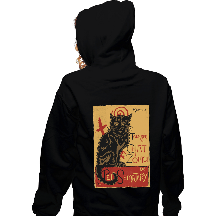 Shirts Zippered Hoodies, Unisex / Small / Black Chat Zombi
