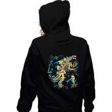 Load image into Gallery viewer, Daily_Deal_Shirts Zippered Hoodies, Unisex / Small / Black Kaiju Fossils
