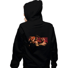 Load image into Gallery viewer, Daily_Deal_Shirts Zippered Hoodies, Unisex / Small / Black Tis&#39; But A Scratch
