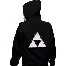 Load image into Gallery viewer, Shirts Pullover Hoodies, Unisex / Small / Black Ddjvigo&#39;s Glitch Triforce
