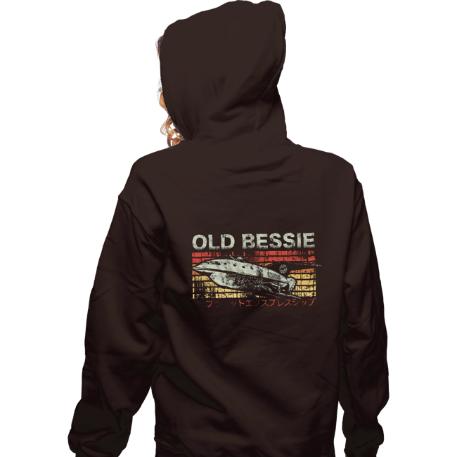 Shirts Zippered Hoodies, Unisex / Small / Dark Chocolate Retro Old Bessie