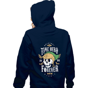 Shirts Zippered Hoodies, Unisex / Small / Navy Time Hero Forever