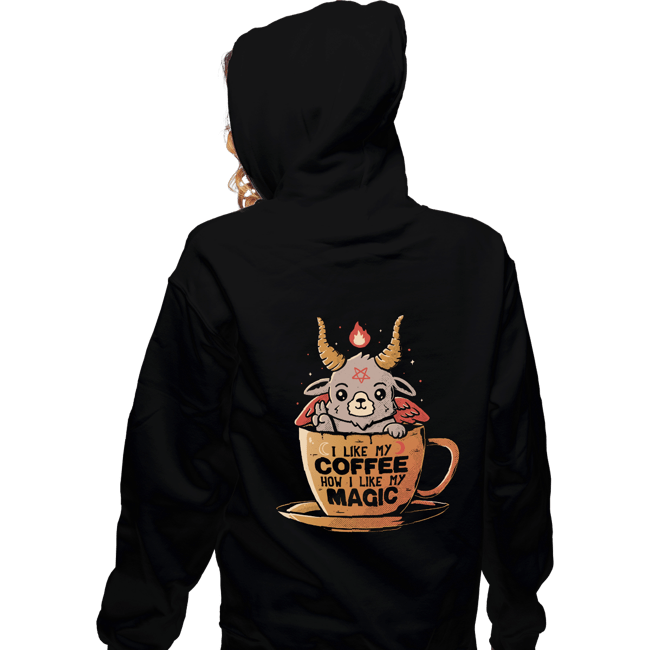 Secret_Shirts Zippered Hoodies, Unisex / Small / Black Black Coffee Cup