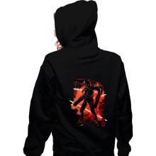 Load image into Gallery viewer, Shirts Zippered Hoodies, Unisex / Small / Black Cosmic Chainsaw
