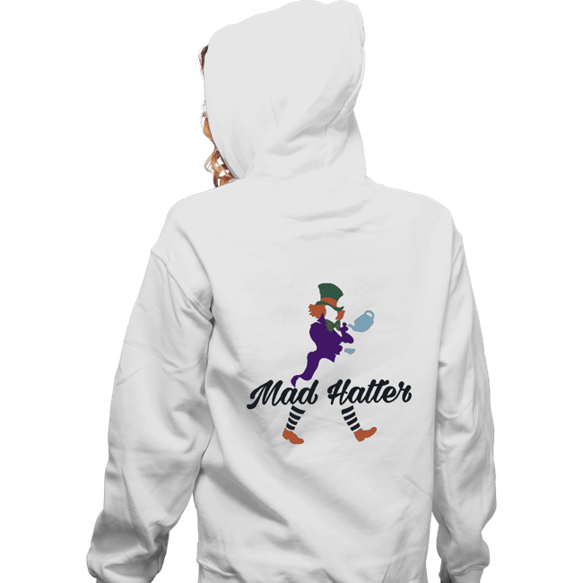 Shirts Zippered Hoodies, Unisex / Small / White Mad Hatter