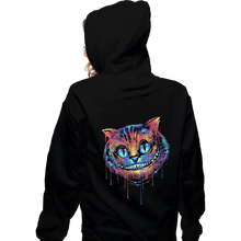 Load image into Gallery viewer, Shirts Zippered Hoodies, Unisex / Small / Black Colorful Cat
