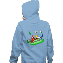 Load image into Gallery viewer, Shirts Zippered Hoodies, Unisex / Small / Royal Blue Pikmin Who
