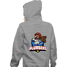 Load image into Gallery viewer, Daily_Deal_Shirts Zippered Hoodies, Unisex / Small / Sports Grey Go Plumbers
