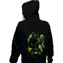 Load image into Gallery viewer, Secret_Shirts Zippered Hoodies, Unisex / Small / Black Hunter Of Humans
