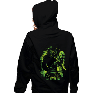 Secret_Shirts Zippered Hoodies, Unisex / Small / Black Hunter Of Humans