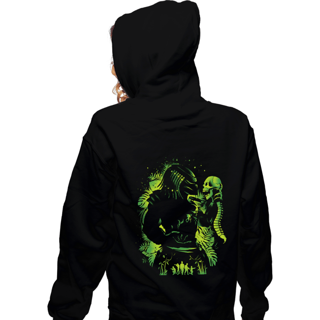 Secret_Shirts Zippered Hoodies, Unisex / Small / Black Hunter Of Humans