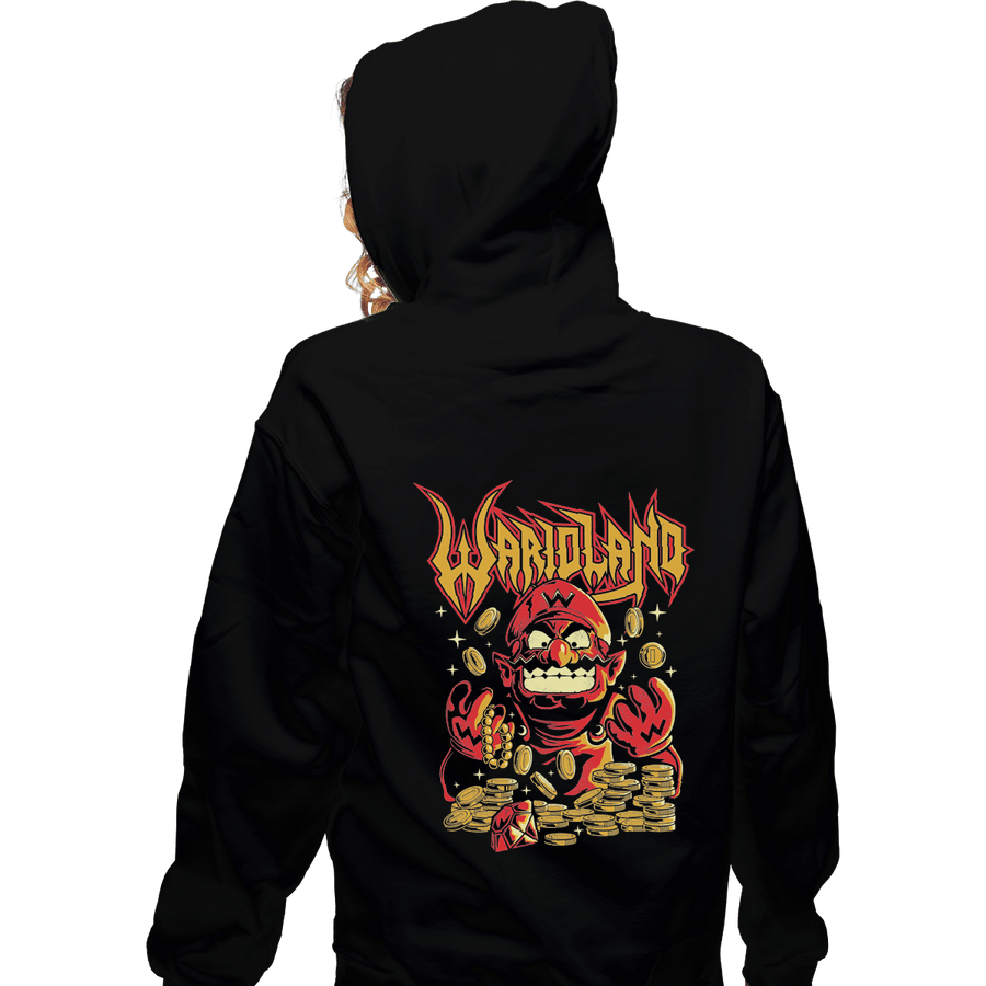 Shirts Zippered Hoodies, Unisex / Small / Black Wario Land