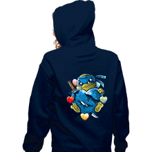 Load image into Gallery viewer, Daily_Deal_Shirts Zippered Hoodies, Unisex / Small / Navy Love Strong
