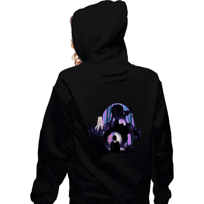 Daily_Deal_Shirts Zippered Hoodies, Unisex / Small / Black Wednesday Shadows