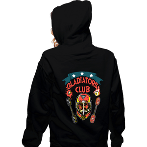 Daily_Deal_Shirts Zippered Hoodies, Unisex / Small / Black Gladiators Club