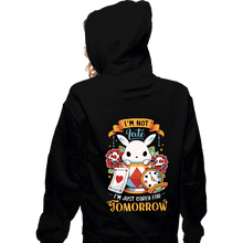 Load image into Gallery viewer, Secret_Shirts Zippered Hoodies, Unisex / Small / Black Wonderous Rabbit
