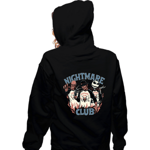 Daily_Deal_Shirts Zippered Hoodies, Unisex / Small / Black Nightmare Club