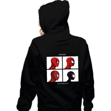 Load image into Gallery viewer, Shirts Zippered Hoodies, Unisex / Small / Black Spiderz
