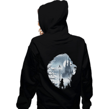 Load image into Gallery viewer, Shirts Zippered Hoodies, Unisex / Small / Black Mystical Winter
