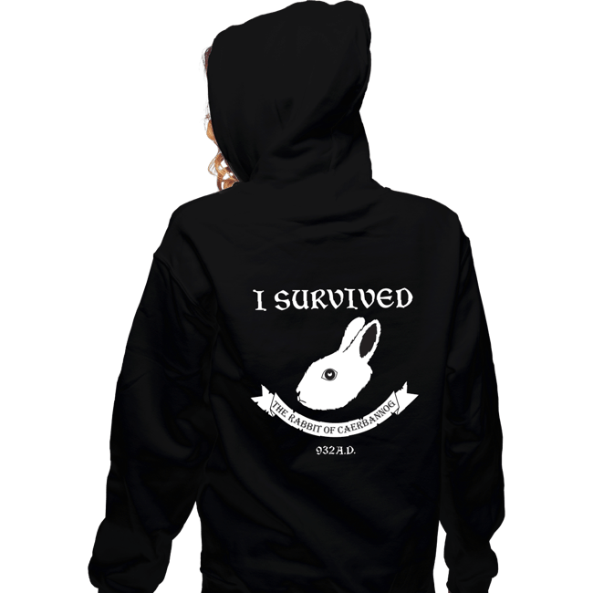 Shirts Zippered Hoodies, Unisex / Small / Black Rabbit