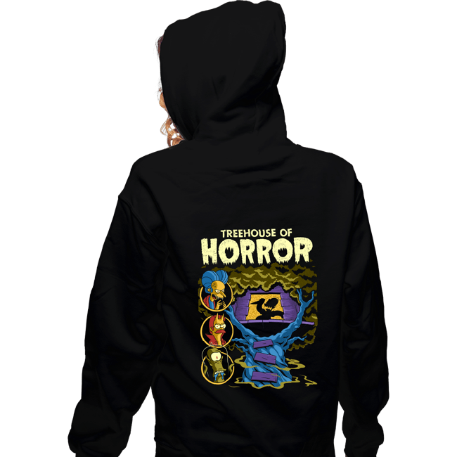 Daily_Deal_Shirts Zippered Hoodies, Unisex / Small / Black Treehouse Comics