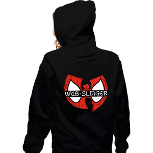 Daily_Deal_Shirts Zippered Hoodies, Unisex / Small / Black Web Slinger Clan