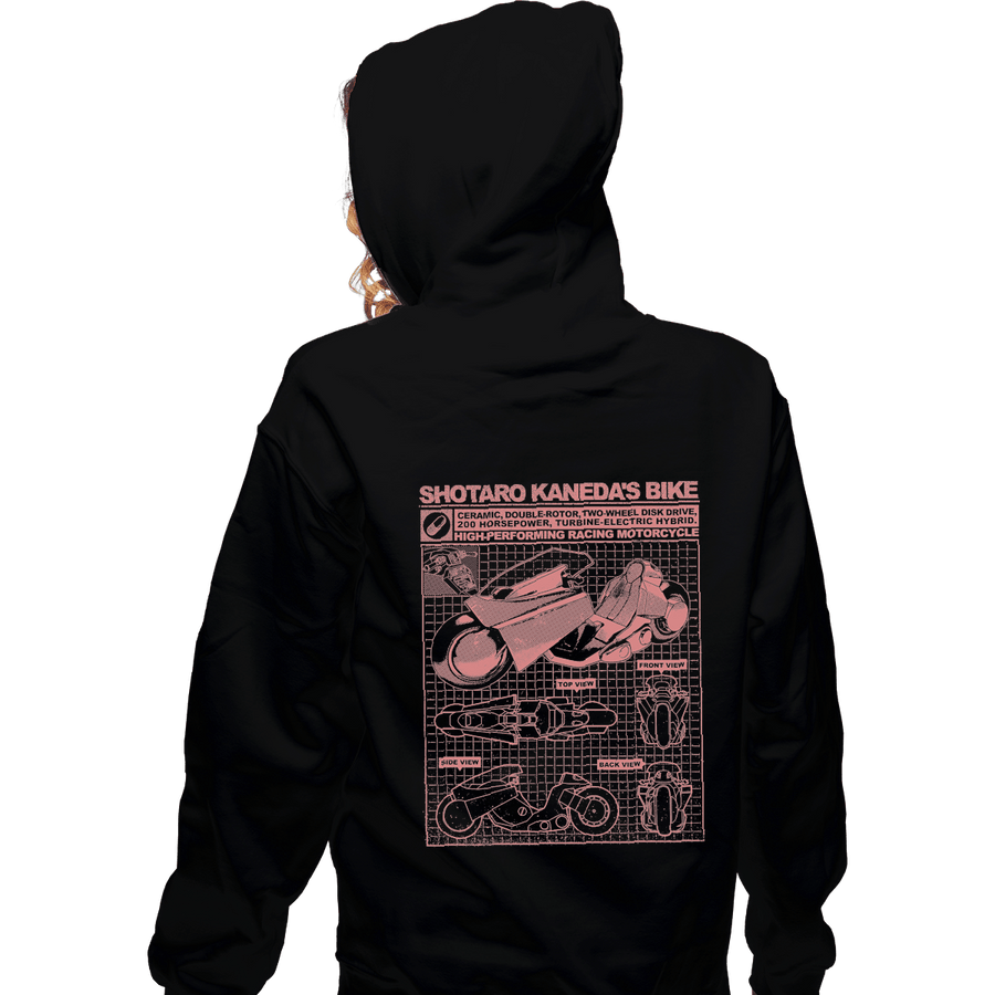 Shirts Zippered Hoodies, Unisex / Small / Black Shotaro Kaneda's Bike