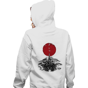 Shirts Zippered Hoodies, Unisex / Small / White Red Sun Alpha Predator
