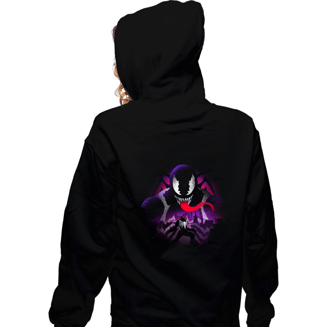 Daily_Deal_Shirts Zippered Hoodies, Unisex / Small / Black Black Symbiote